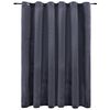 vidaXL Blackout Curtain with Metal Rings Velvet Anthracite 290x245 cm