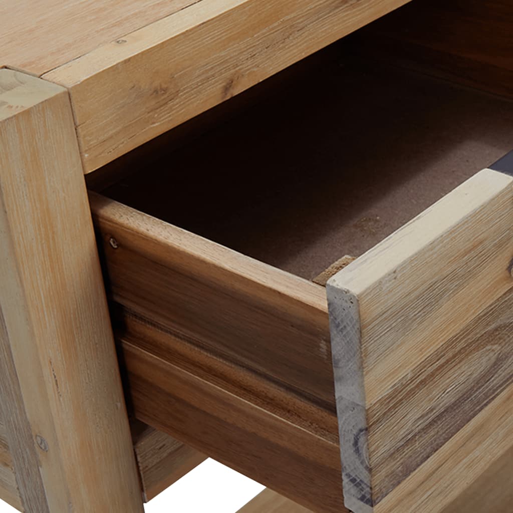 vidaXL Console Table 82x33x73 cm Solid Acacia Wood