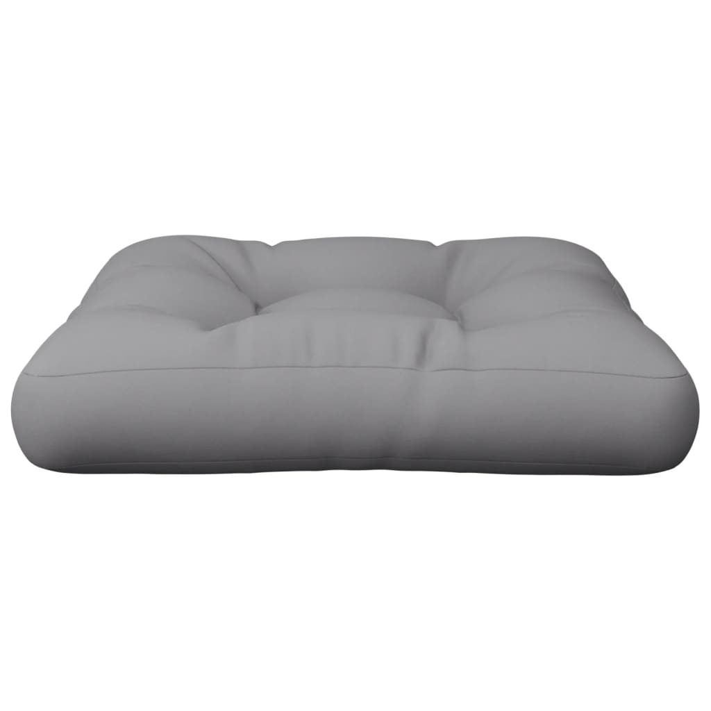 vidaXL Pallet Cushion Grey 58x58x10 cm Fabric