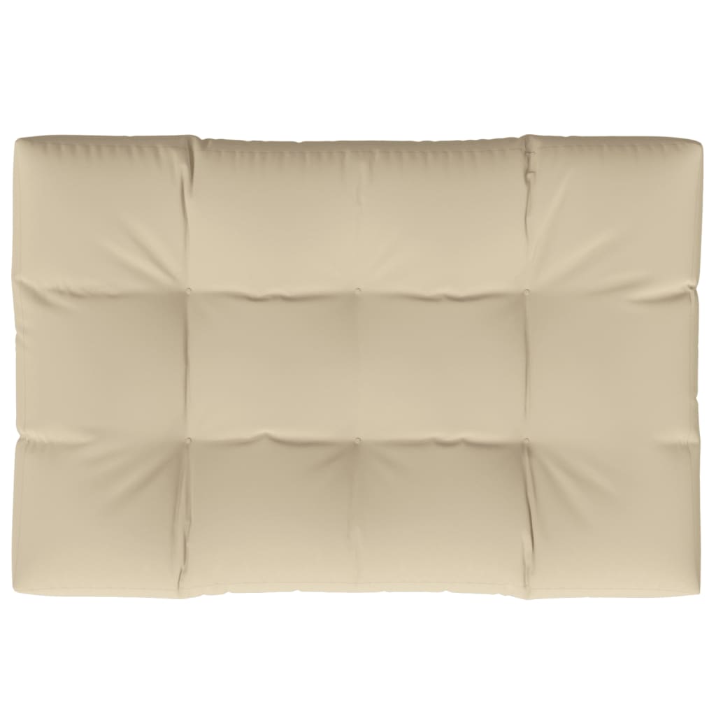 vidaXL Pallet Cushion Beige 120x80x12 cm Fabric