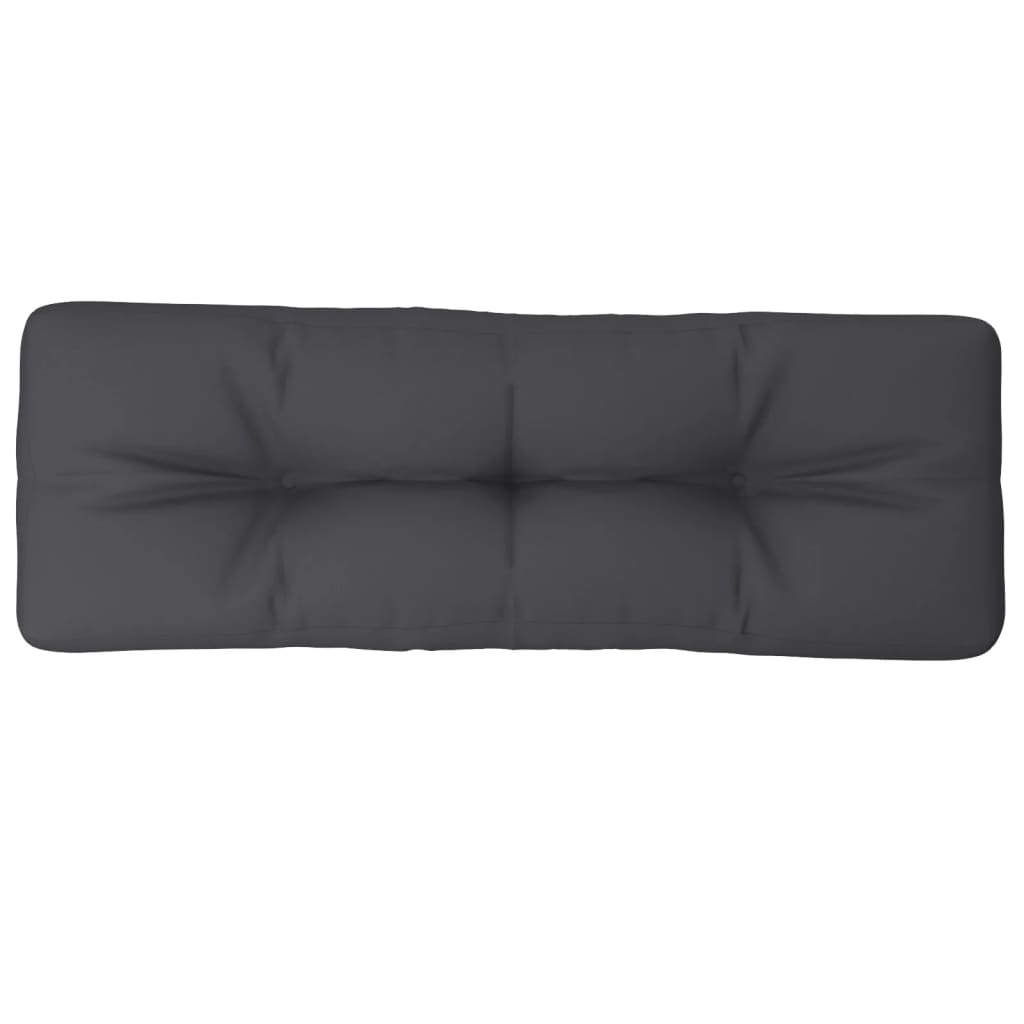 vidaXL Pallet Cushion Anthracite 120x40x12 cm Fabric