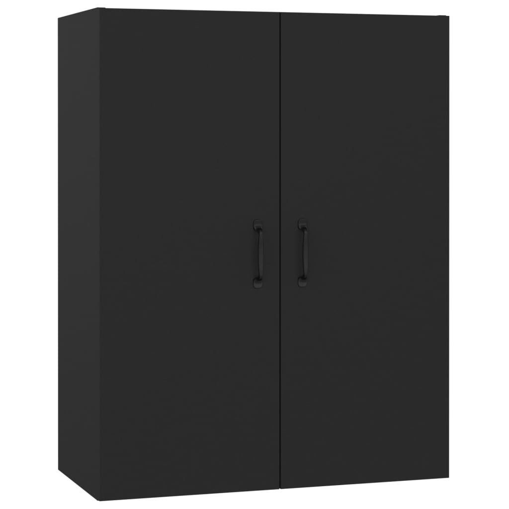 vidaXL Hanging Cabinet Black 69,5x34x90 cm Engineered Wood