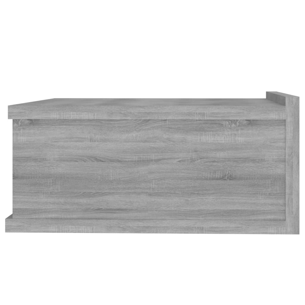 vidaXL Floating Nightstands 2pcs Grey Sonoma 40x30x15cm Engineered Wood