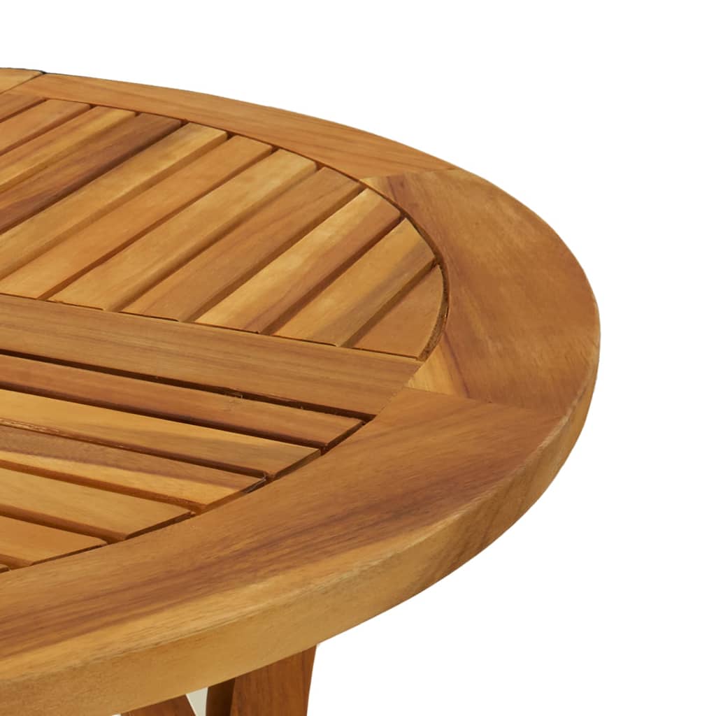 vidaXL Garden Table Ø 85 cm Solid Wood Acacia