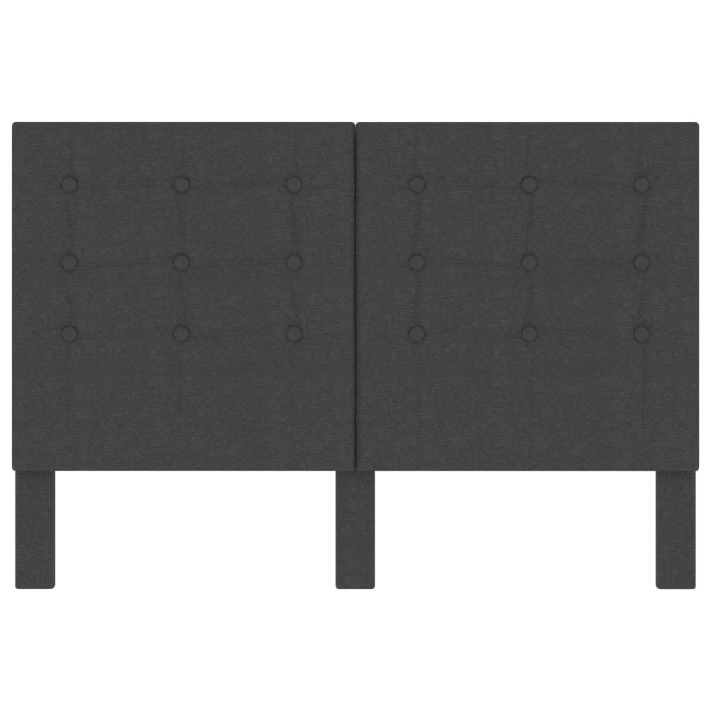 vidaXL Tufted Headboard Dark Grey Fabric 140x200 cm
