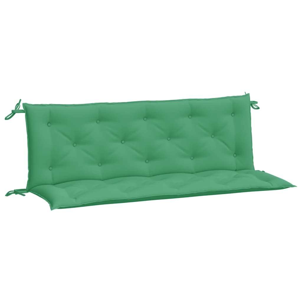 vidaXL Garden Bench Cushions 2pcs Green 150x50x7cm Oxford Fabric