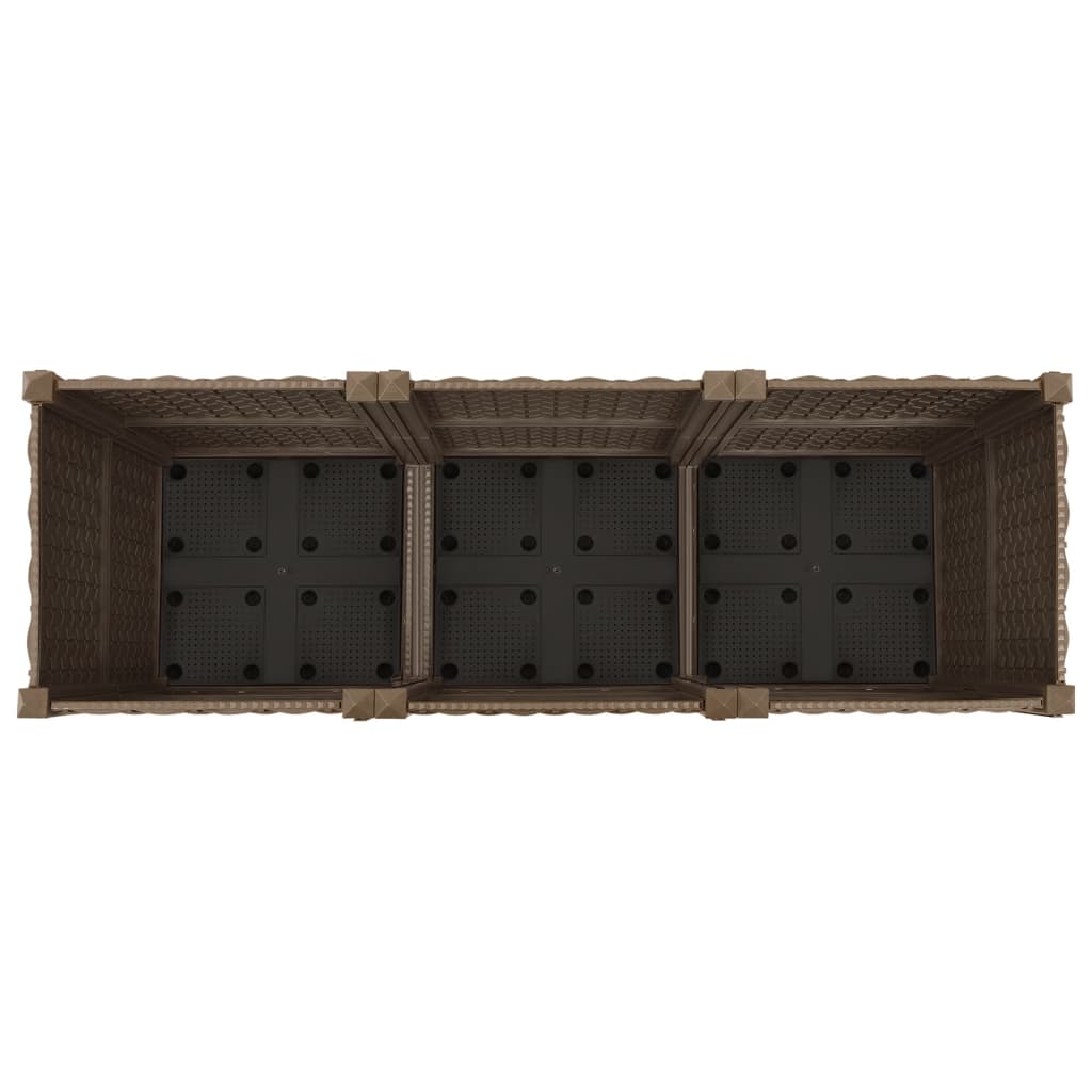 vidaXL Raised Bed 120x40x38 cm Polypropylene