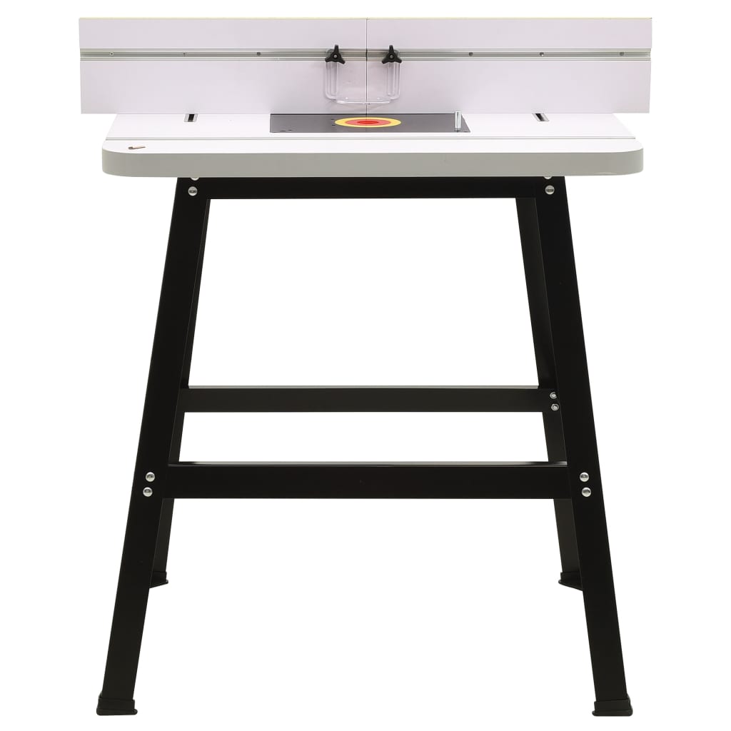vidaXL Router Table Steel and MDF 81x61x88 cm