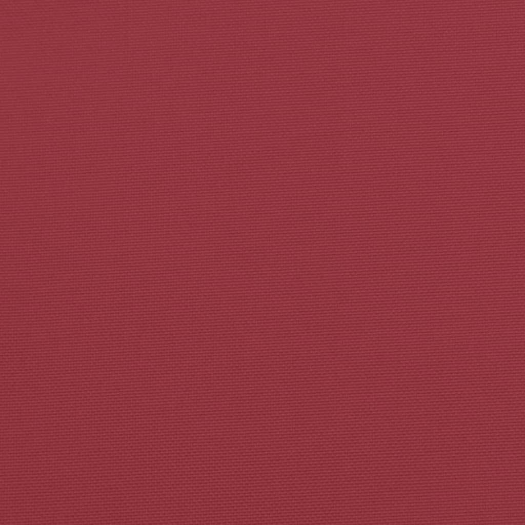 vidaXL Pallet Cushion Wine Red 70x70x12 cm Fabric