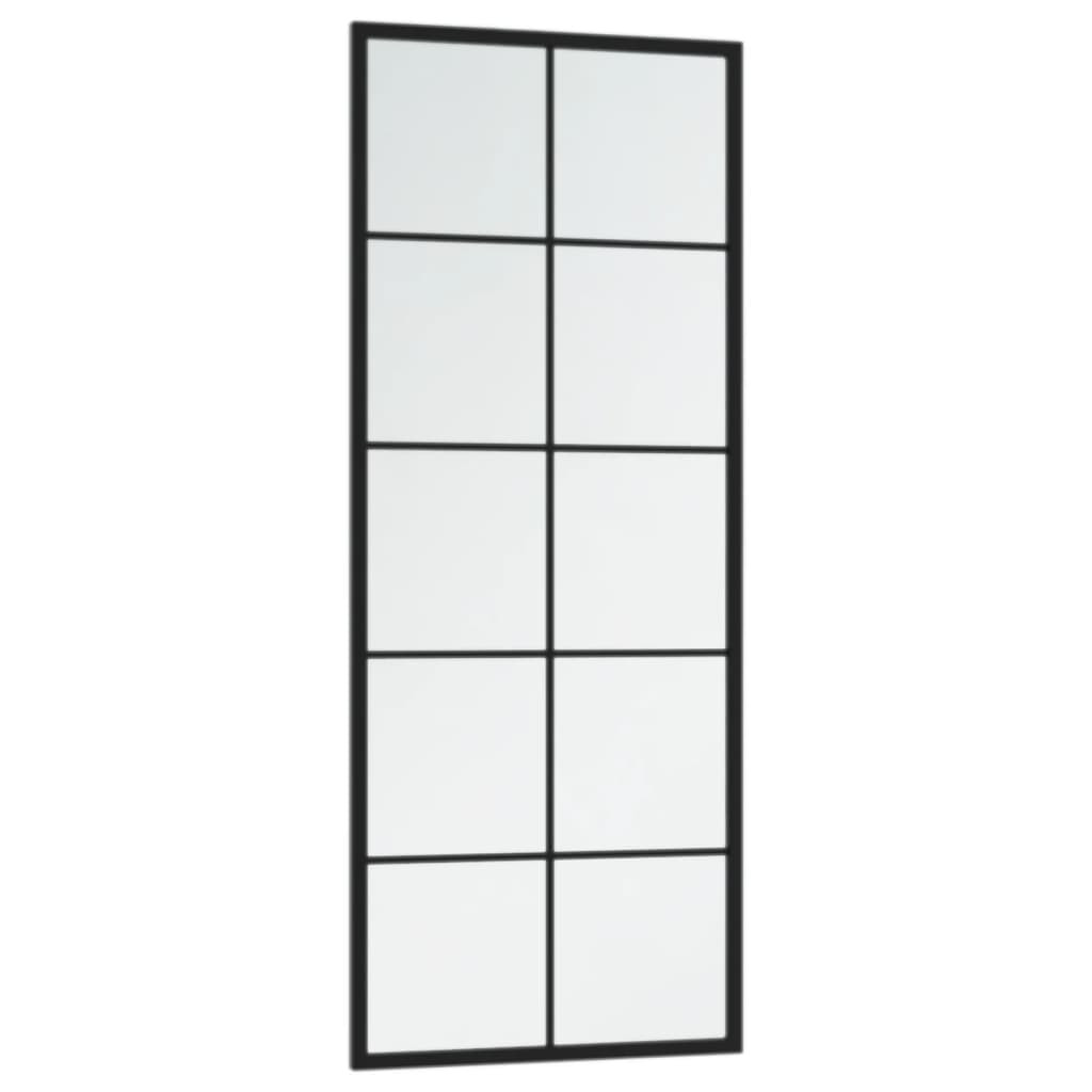 vidaXL Wall Mirrors 2 pcs Black 100x40 cm Metal