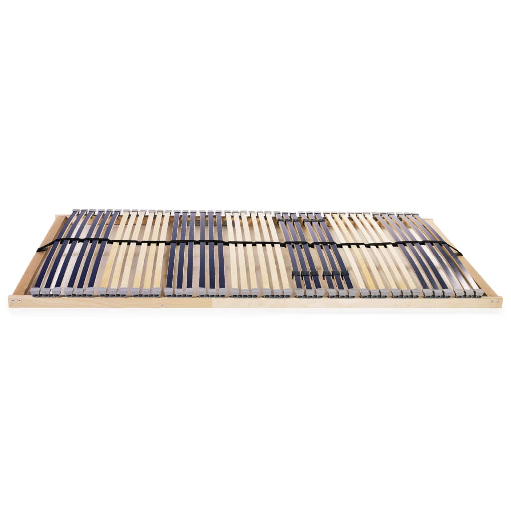 vidaXL Slatted Bed Base without Mattress with 42 Slats 7 Zones 140x200 cm