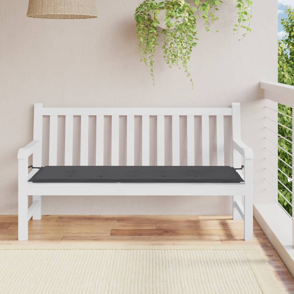 vidaXL Garden Bench Cushion Anthracite 150x50x3 cm Oxford Fabric