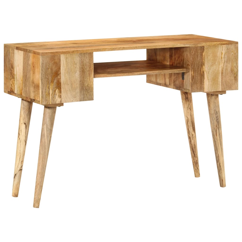vidaXL Desk with Drawers 110x47x76 cm Solid Wood Mango