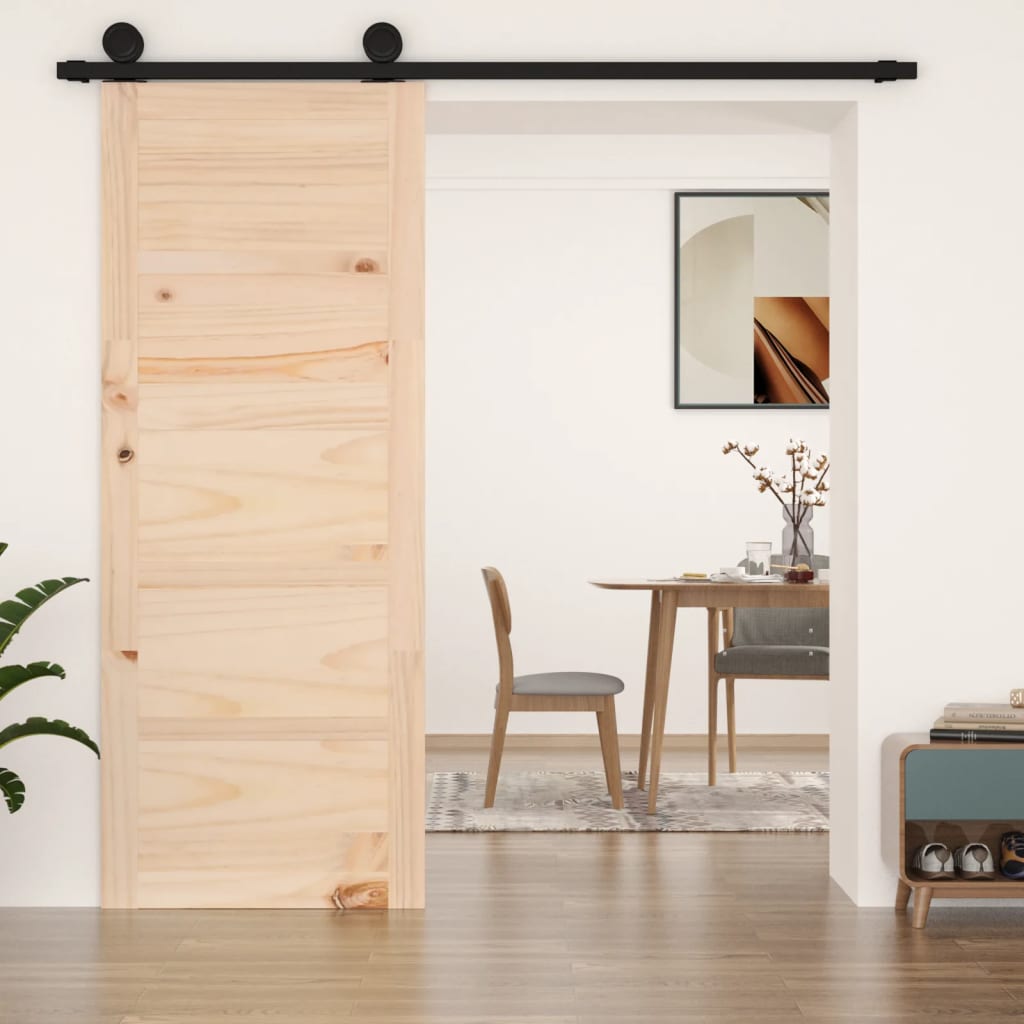 vidaXL Barn Door 80x1.8x204.5 cm Solid Wood Pine