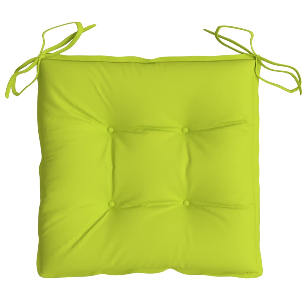 vidaXL Chair Cushions 6 pcs Bright Green 50x50x7 cm Oxford Fabric