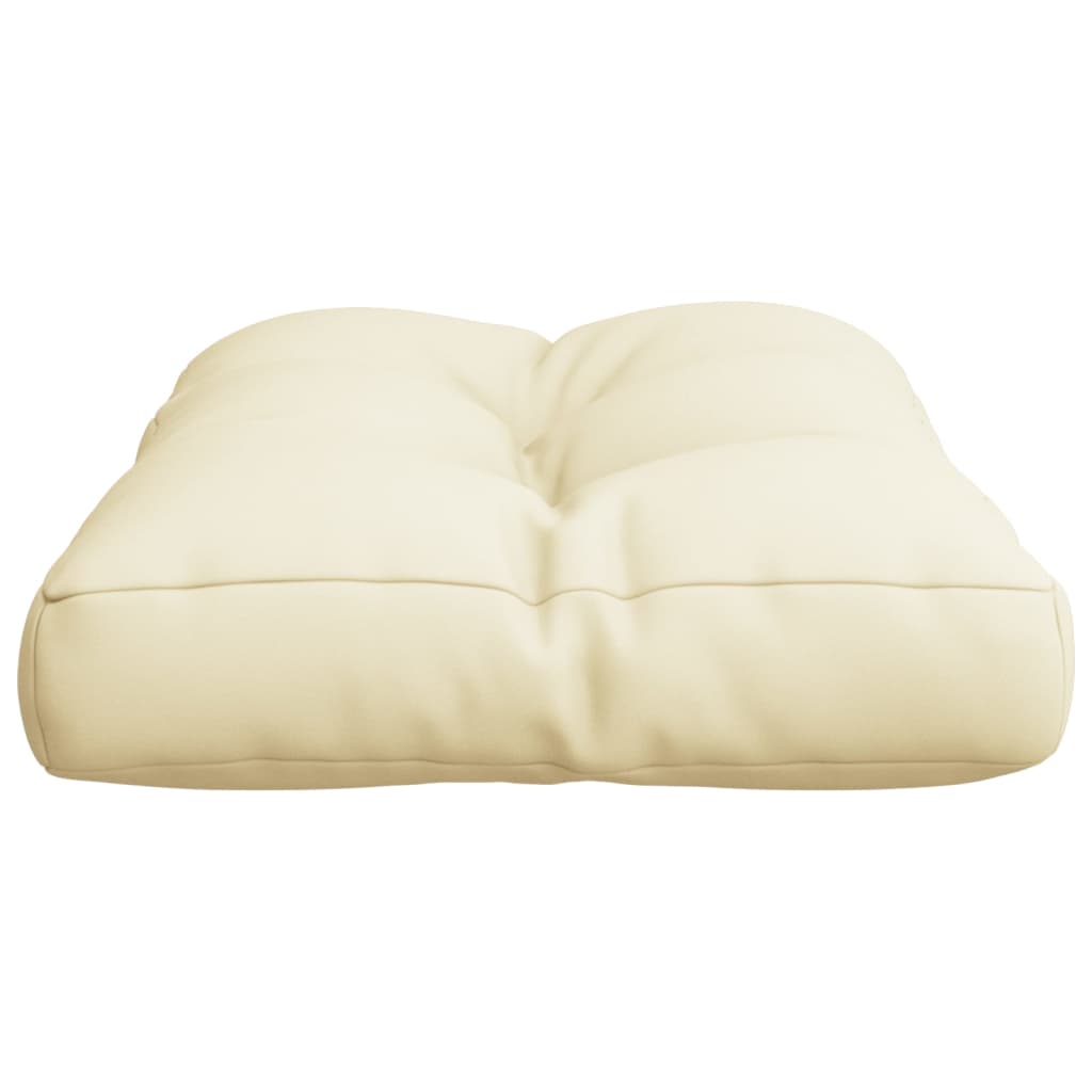 vidaXL Pallet Cushion Cream 60x40x12 cm Fabric