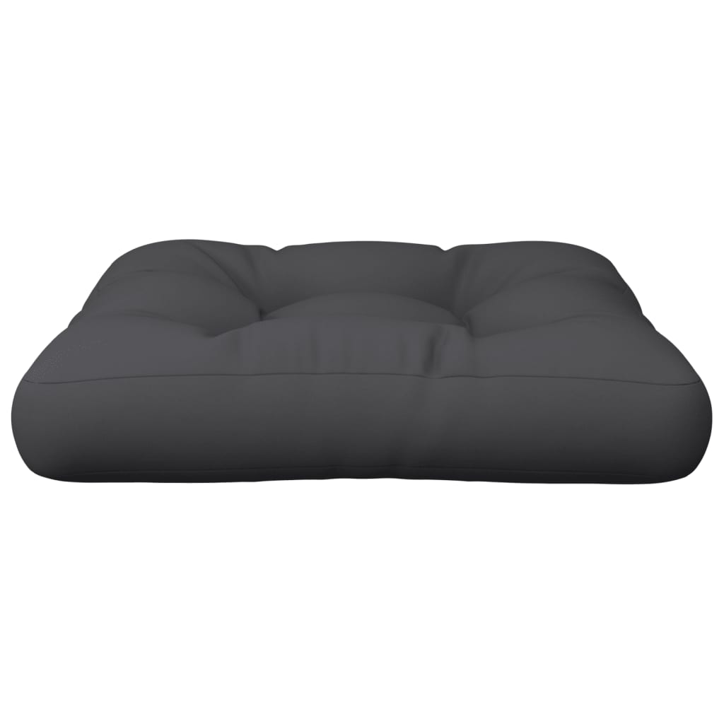 vidaXL Pallet Cushion Black 58x58x10 cm Fabric