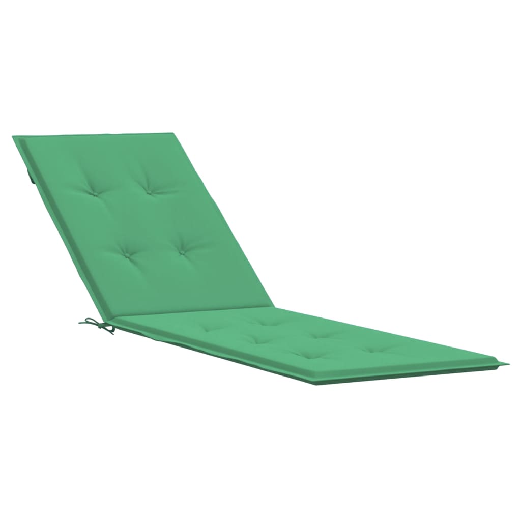 vidaXL Deck Chair Cushion Green (75+105)x50x4 cm