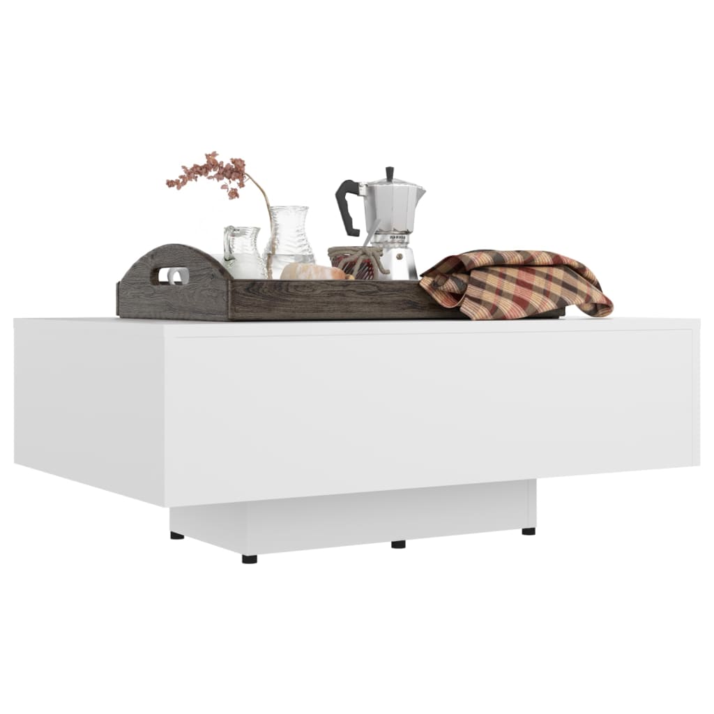 vidaXL Coffee Table White 85x55x31 cm Engineered Wood