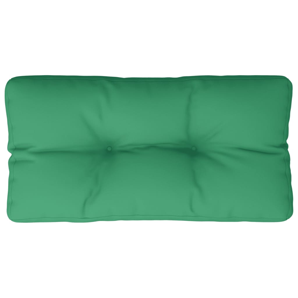 vidaXL Pallet Cushion Green 80x40x12 cm Fabric