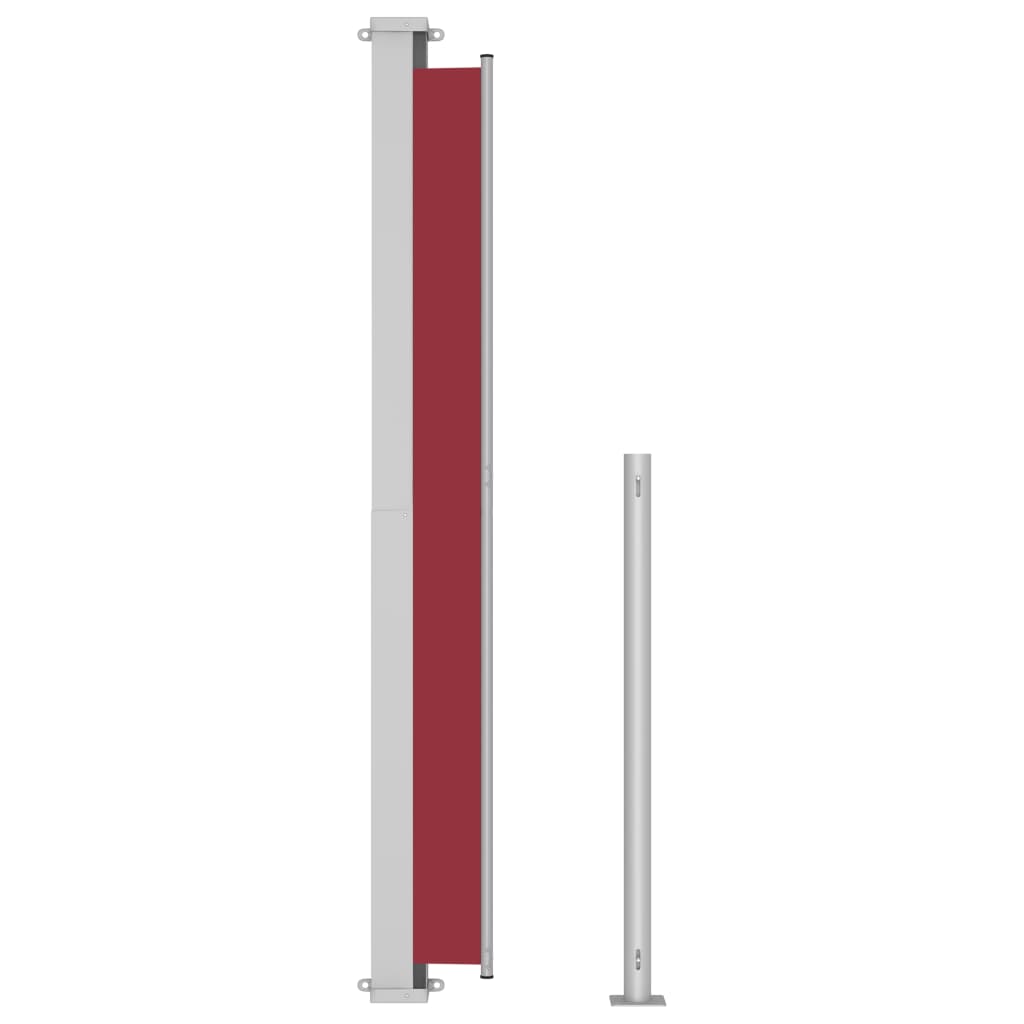 vidaXL Patio Retractable Side Awning 220x300 cm Red