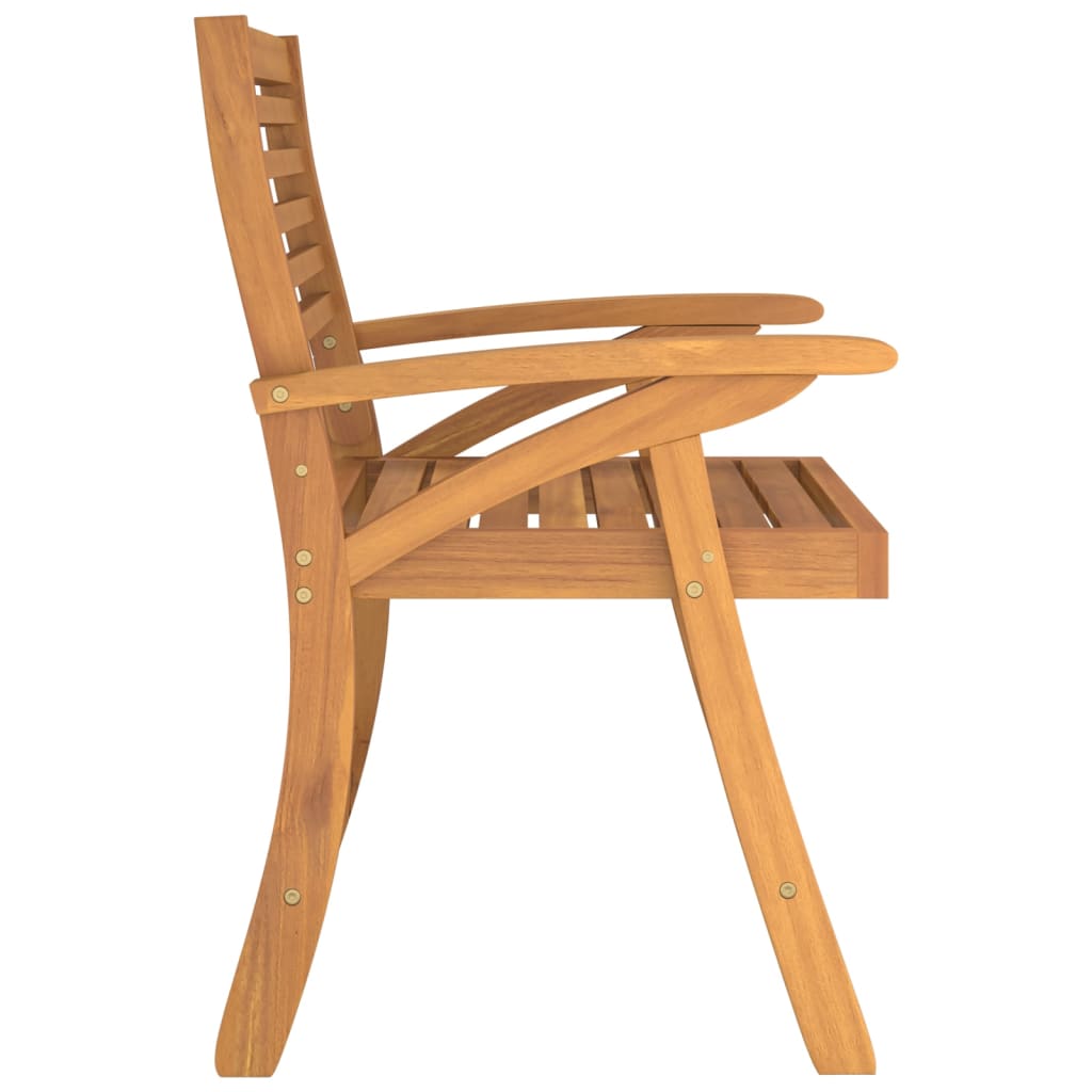 vidaXL Garden Chairs 2 pcs 58x58x87 cm Solid Wood Acacia