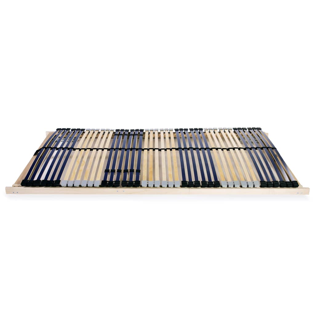 vidaXL Slatted Bed Base without Mattress with 42 Slats 7 Zones 120x200 cm