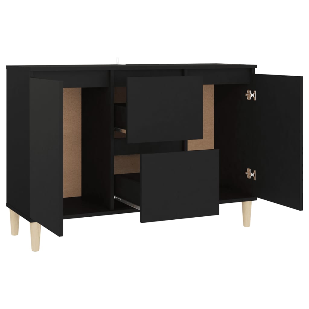 vidaXL Sideboard Black 101x35x70 cm Engineered Wood