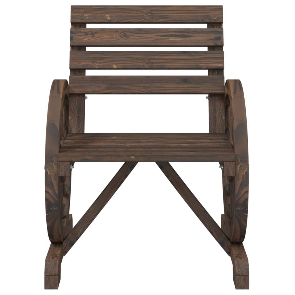 vidaXL Garden Chairs 2 pcs 58x58x78.5 cm Solid Wood Fir