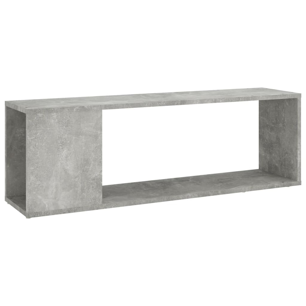 vidaXL TV Cabinet Concrete Grey 100x24x32 cm Engineered Wood