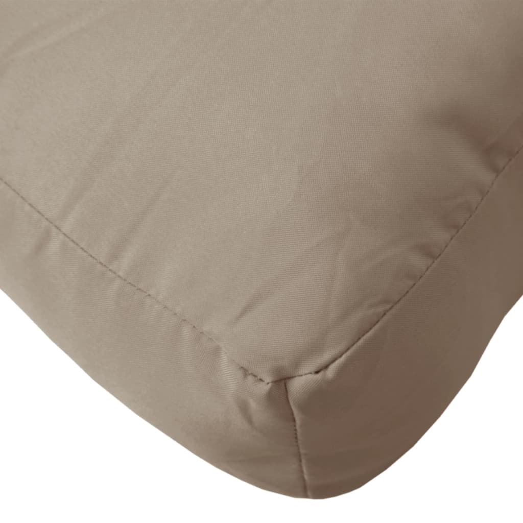vidaXL Pallet Cushion Taupe 70x40x12 cm Fabric