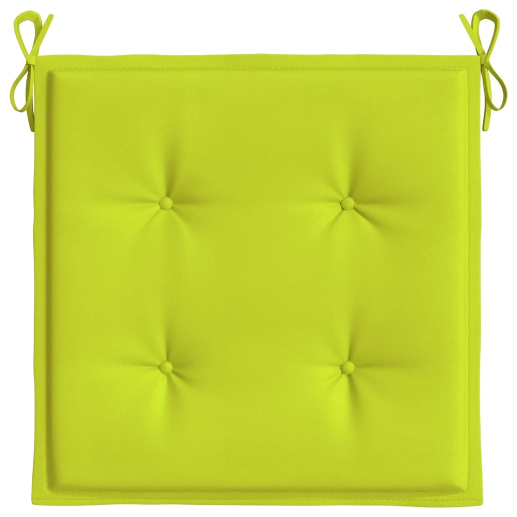 vidaXL Garden Chair Cushions 4 pcs Bright Green 50x50x3 cm Oxford Fabric