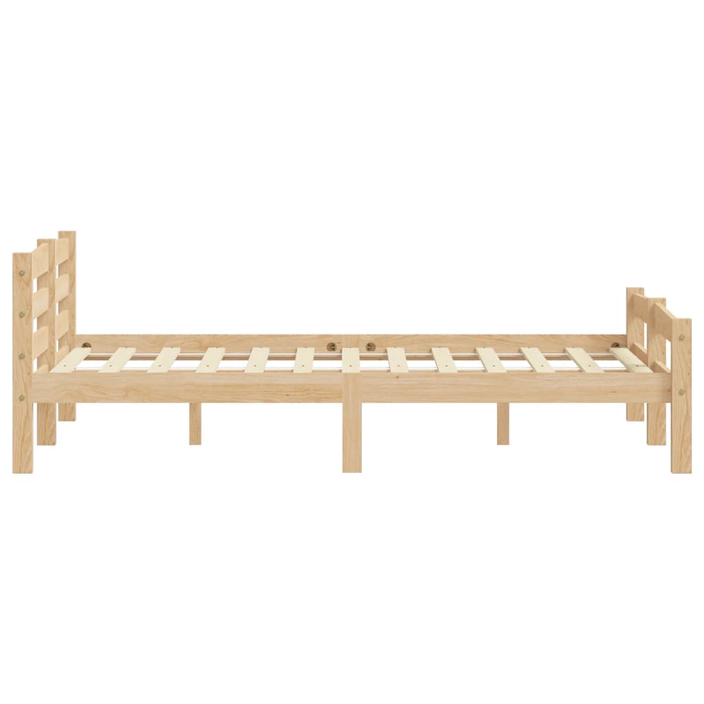 vidaXL Bed Frame without Mattress Solid Pinewood 180x200 cm Super King