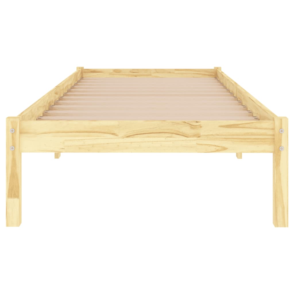 vidaXL Bed Frame without Mattress Solid Wood 90x200 cm