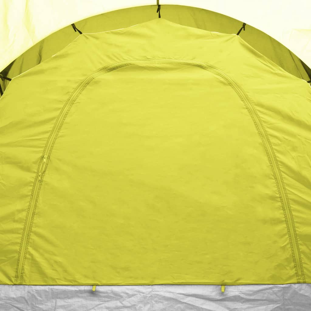 vidaXL Camping Tent 6 Persons Blue and Yellow