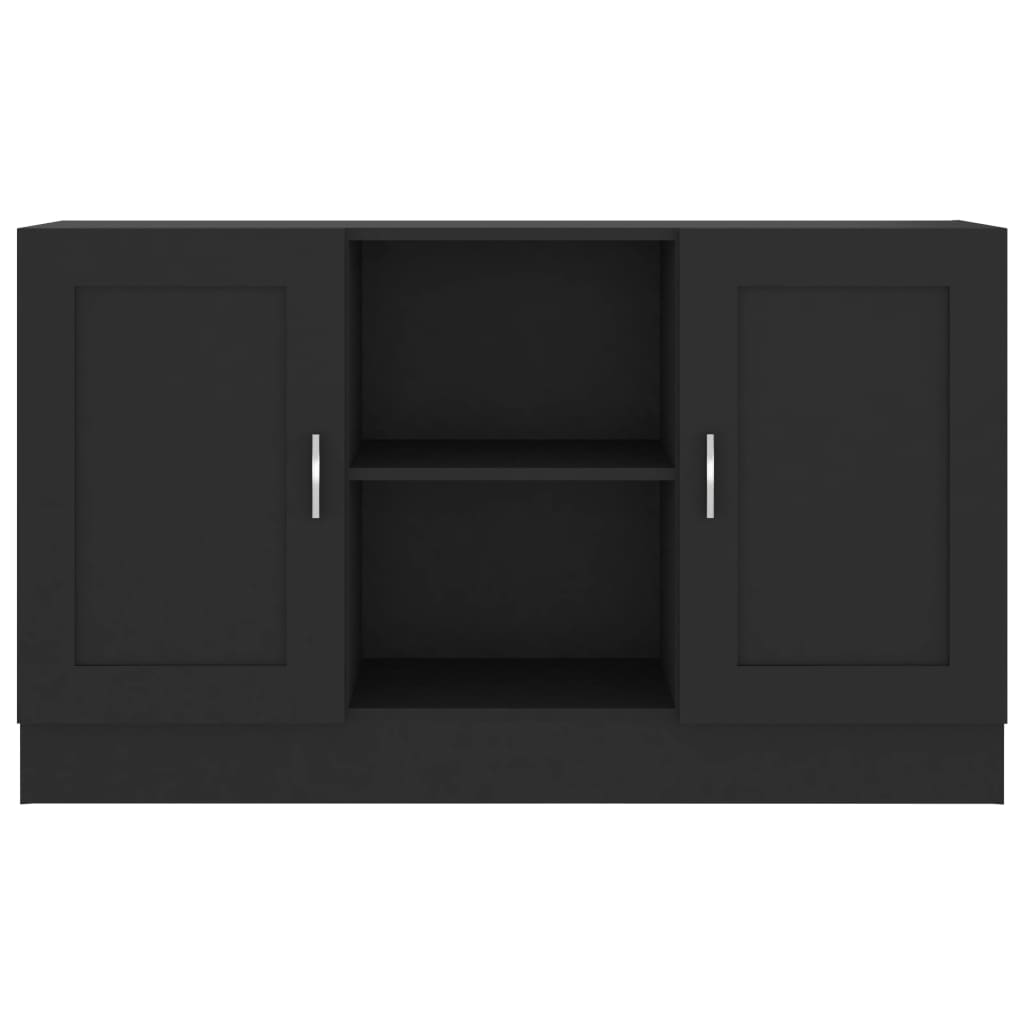 vidaXL Sideboard Black 120x30.5x70 cm Engineered Wood