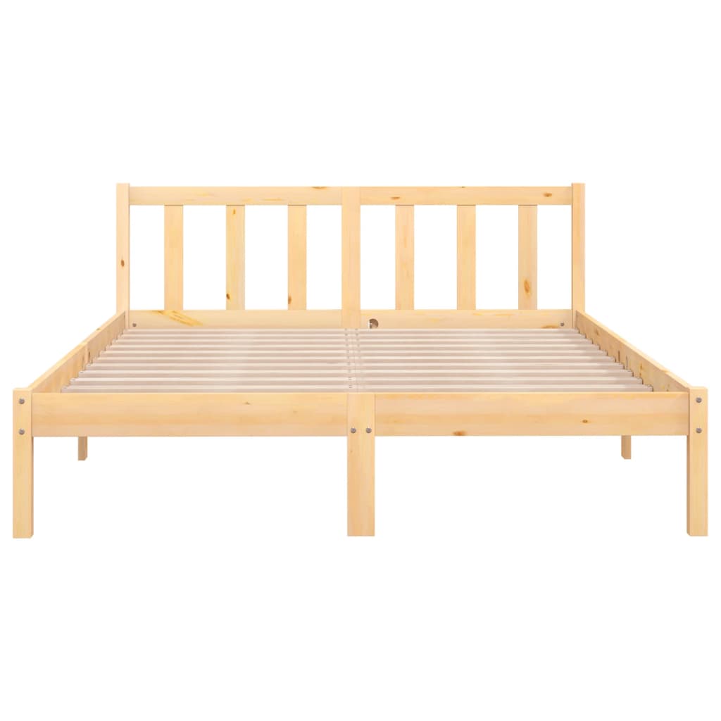 vidaXL Bed Frame without Mattress Solid Wood 160x200 cm