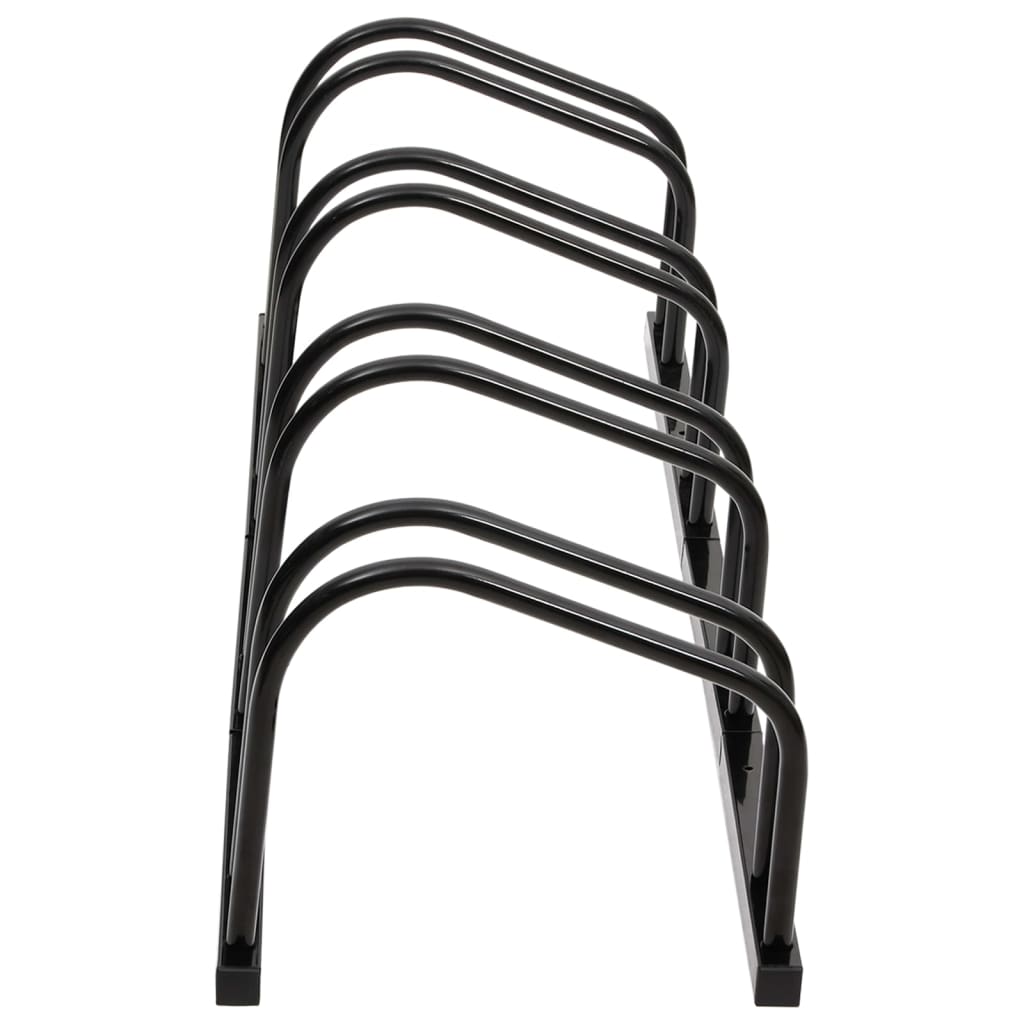 vidaXL Bike Rack for 4 Bikes Black Steel