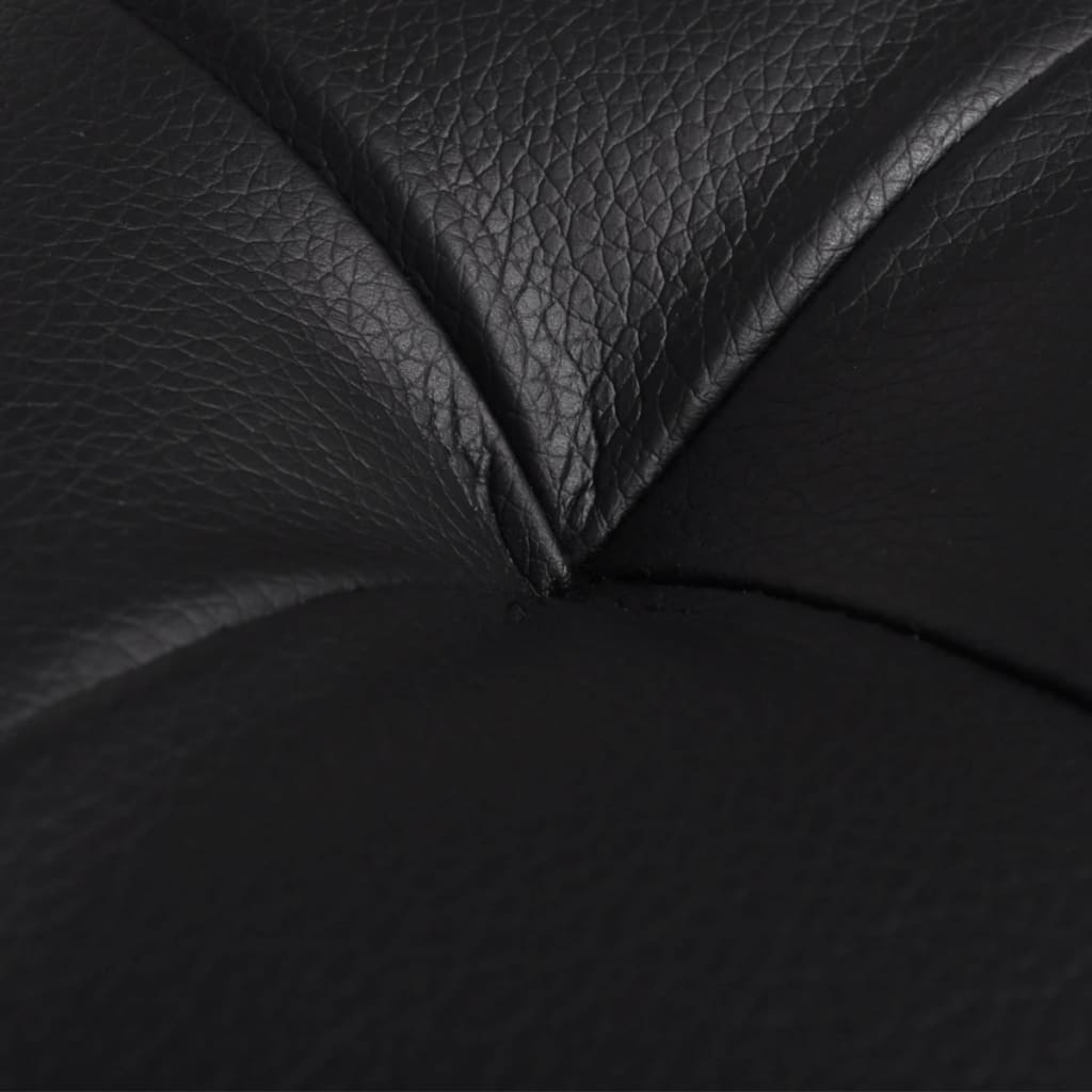 vidaXL Storage Ottoman Artificial Leather Black