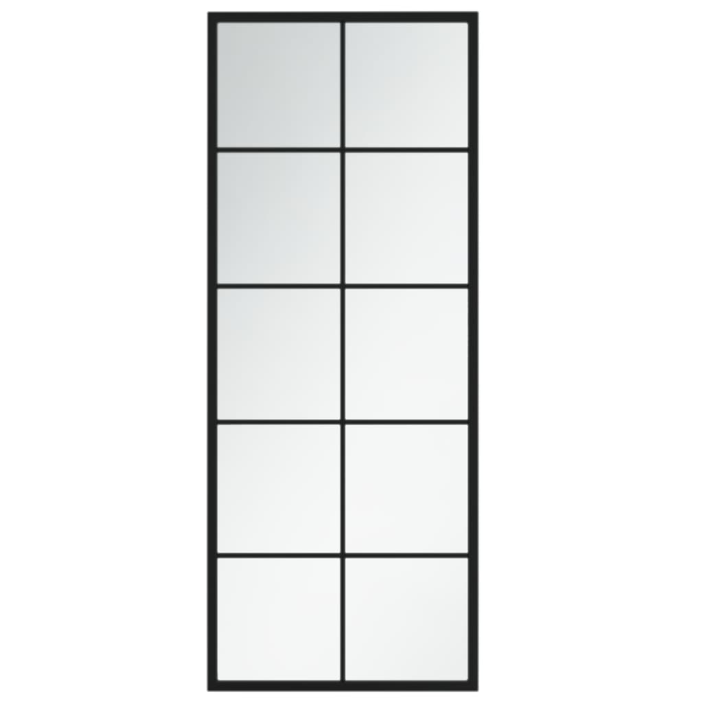 vidaXL Wall Mirror Black 100x40 cm Metal