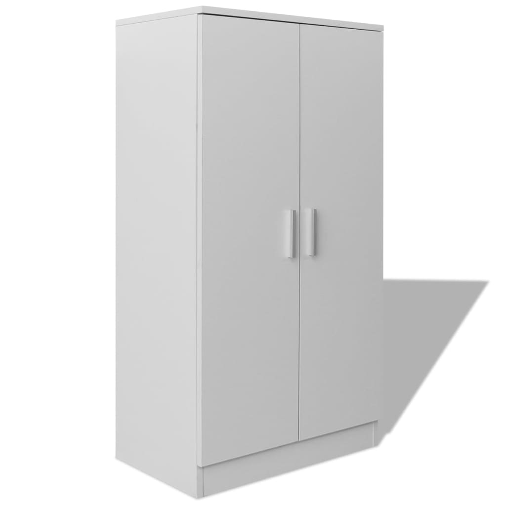 vidaXL Shoe Cabinet 7 Shelves White