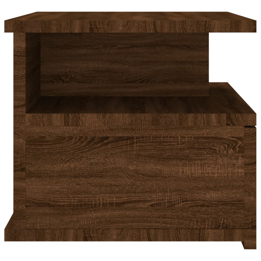 vidaXL Floating Nightstand 2 pcs Brown Oak 40x31x27 cm Engineered Wood