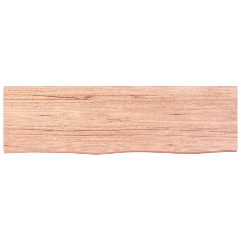 vidaXL Bathroom Countertop Light Brown 100x30x(2-4)cm Treated Solid Wood