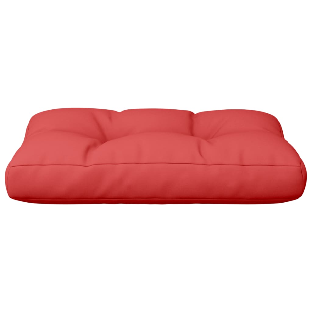 vidaXL Pallet Cushion Red 50x40x12 cm Fabric