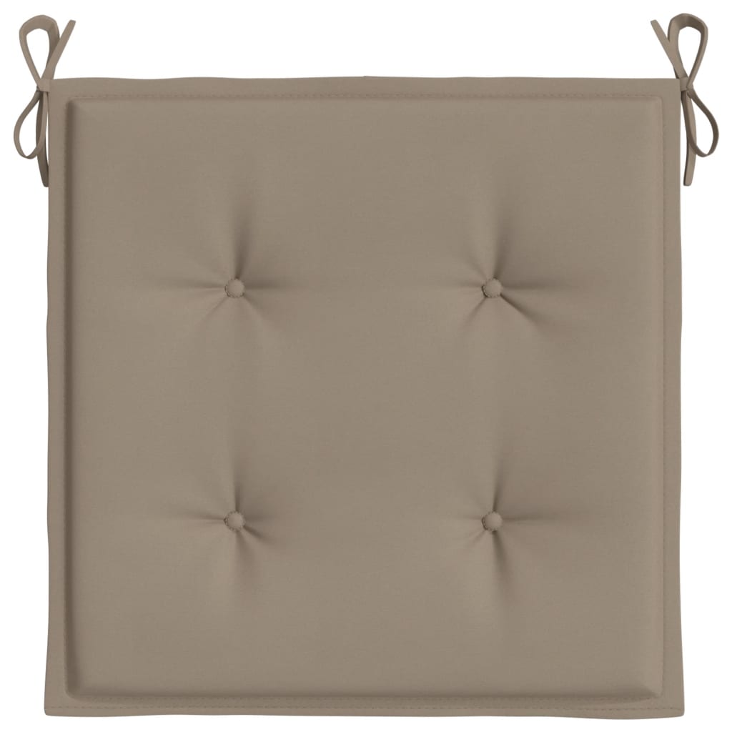 vidaXL Garden Chair Cushions 4 pcs Taupe 50x50x3 cm Oxford Fabric
