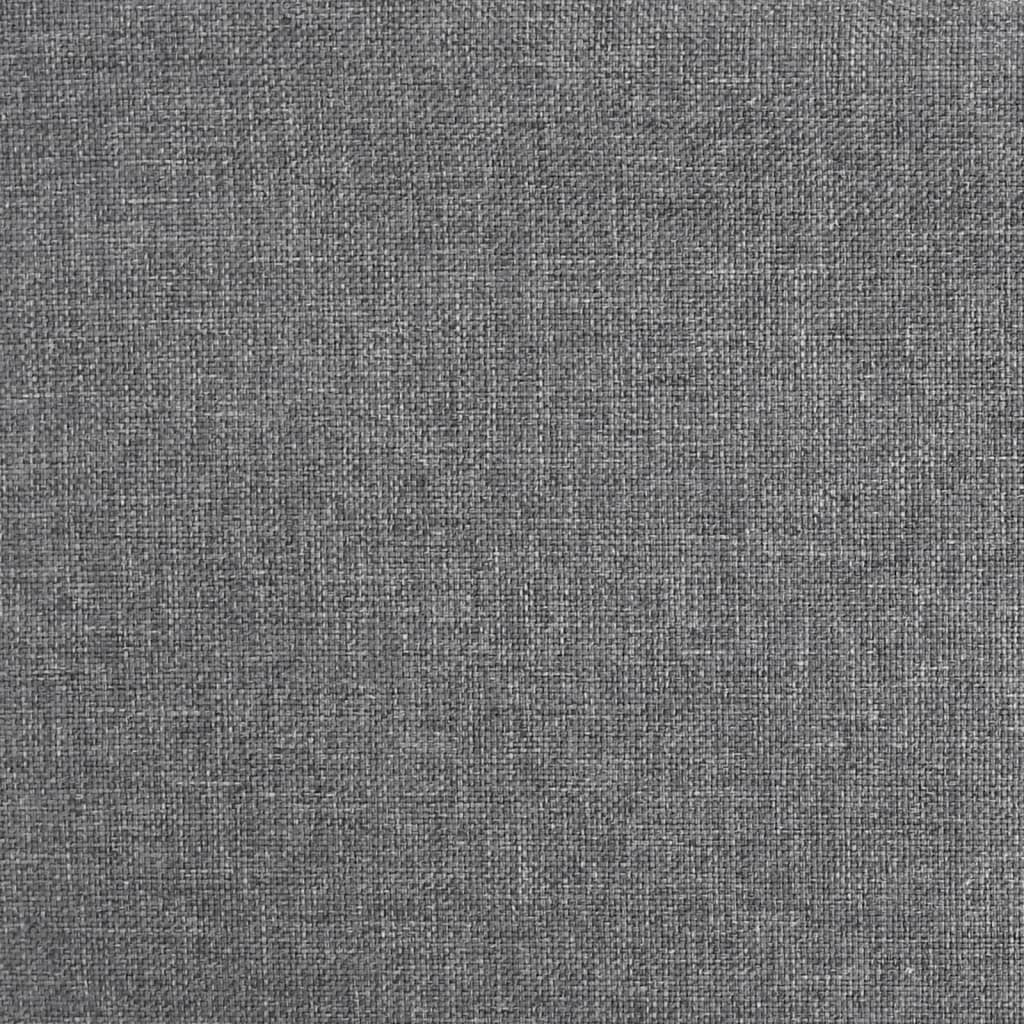 vidaXL Swivel Dining Chair Light Grey Fabric