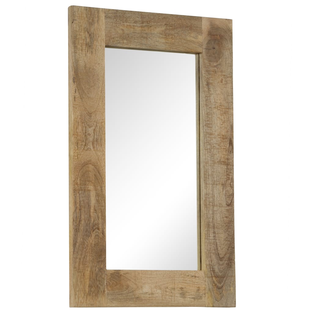 vidaXL Mirror Solid Mango Wood 50x80 cm