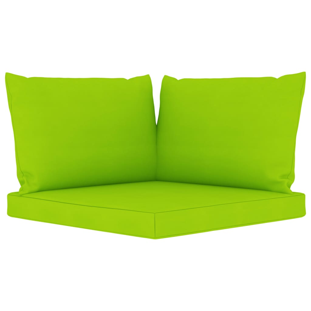 vidaXL 6 Piece Garden Lounge Set with Bright Green Cushions