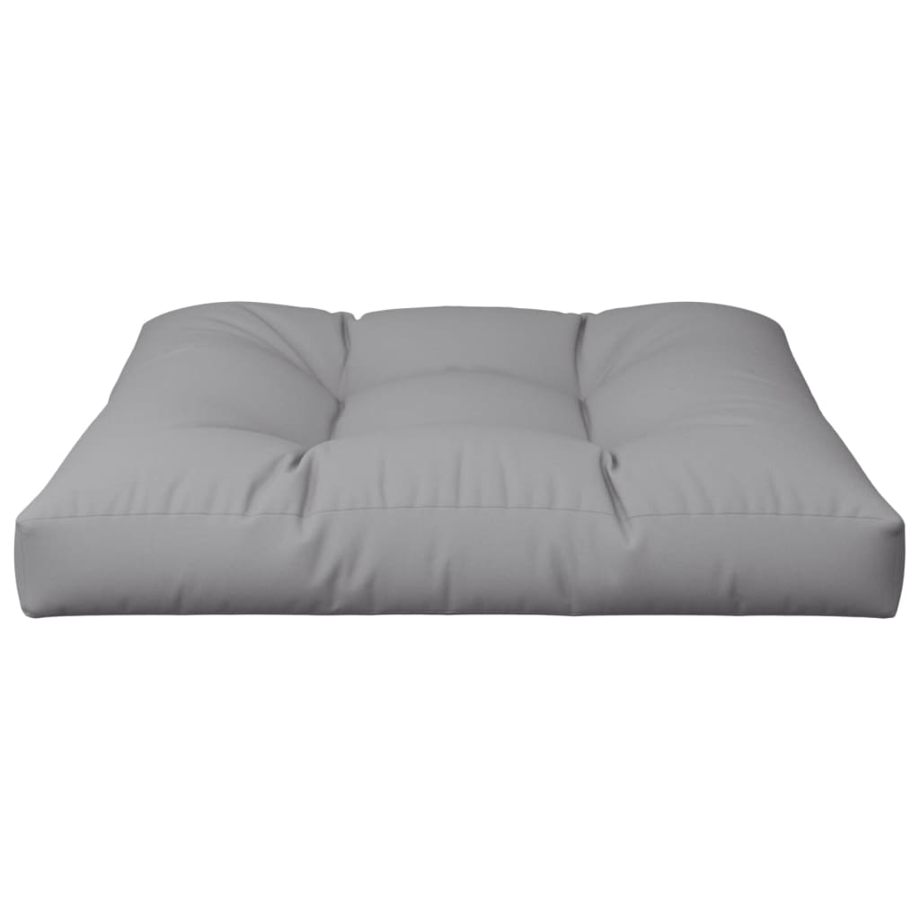 vidaXL Pallet Cushion Grey 80x80x12 cm Fabric
