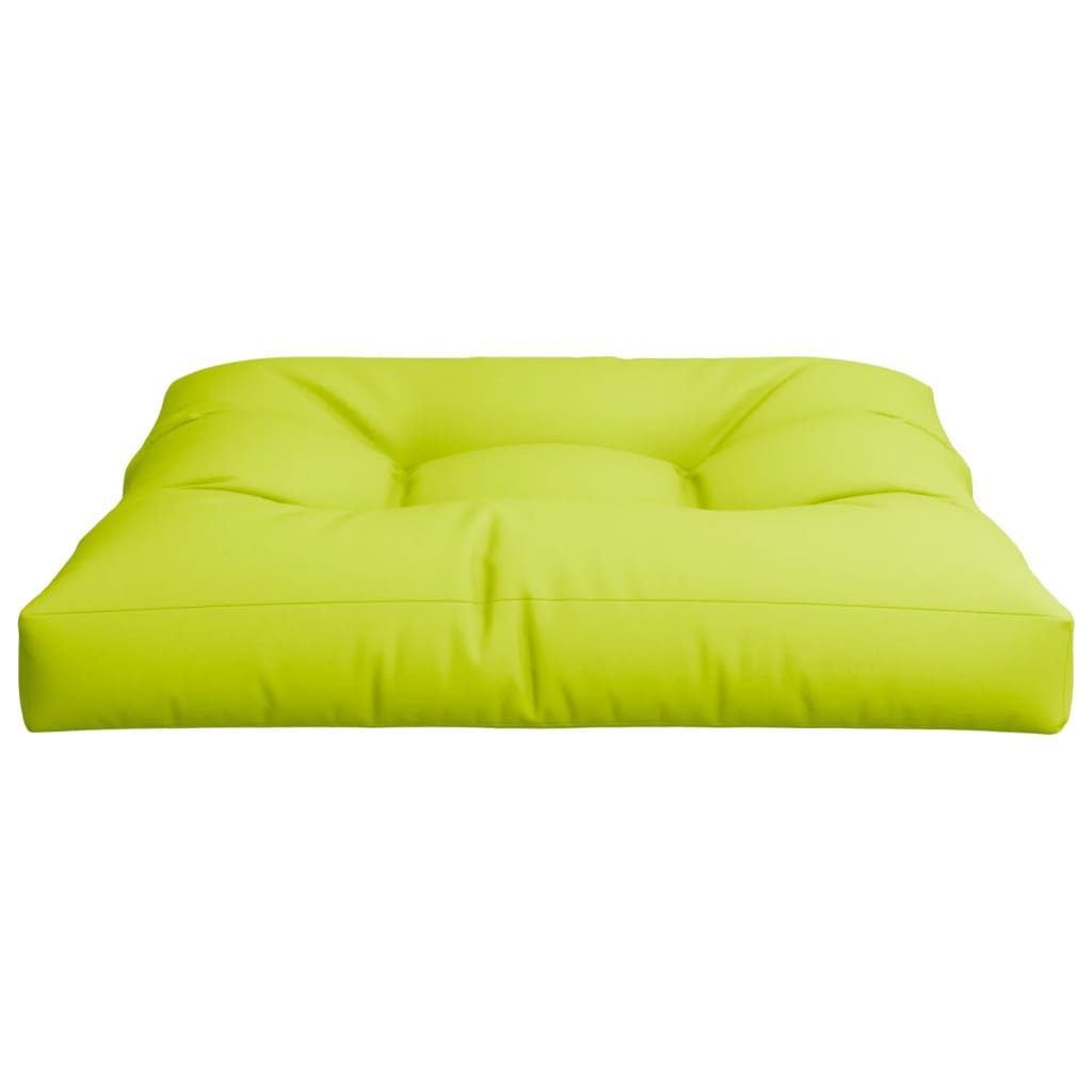 vidaXL Pallet Cushion Bright Green 70x70x12 cm Fabric
